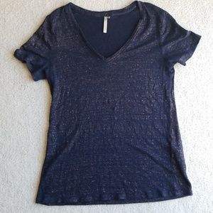 Blue Tee with flecks of gold